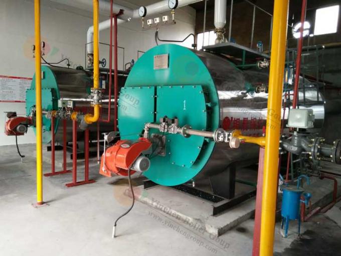 chaudières 30-1300hp à gaz industrielles/chaudière à vapeur horizontale industrie textile
